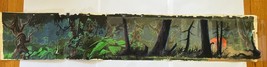 Fangface Animation Cartoon Original Painted Background Production Art Woods - £183.87 GBP