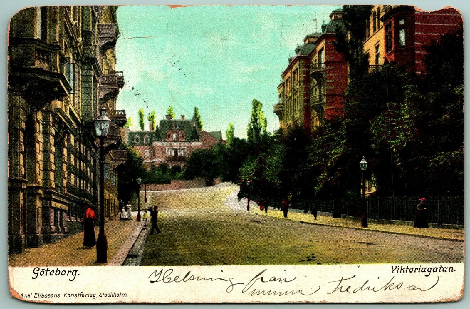 Primary image for  Gothenburg Viktoriagatan Göteborg, Sweden Street View 1905 DB Postcard G9