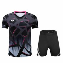 NEW Adult Kid  Sportswear Sports Tops Table Tennis Clothes Set T Shirts+shorts - £24.96 GBP