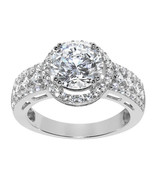 Precious Stars 14k White Gold 3ct Round-cut Diamonette CZ Engagement Ring - $10,112.92 MXN+