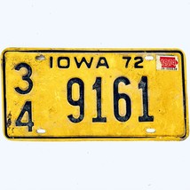 1974 United States Iowa Floyd County Passenger License Plate 34 9161 - £14.79 GBP