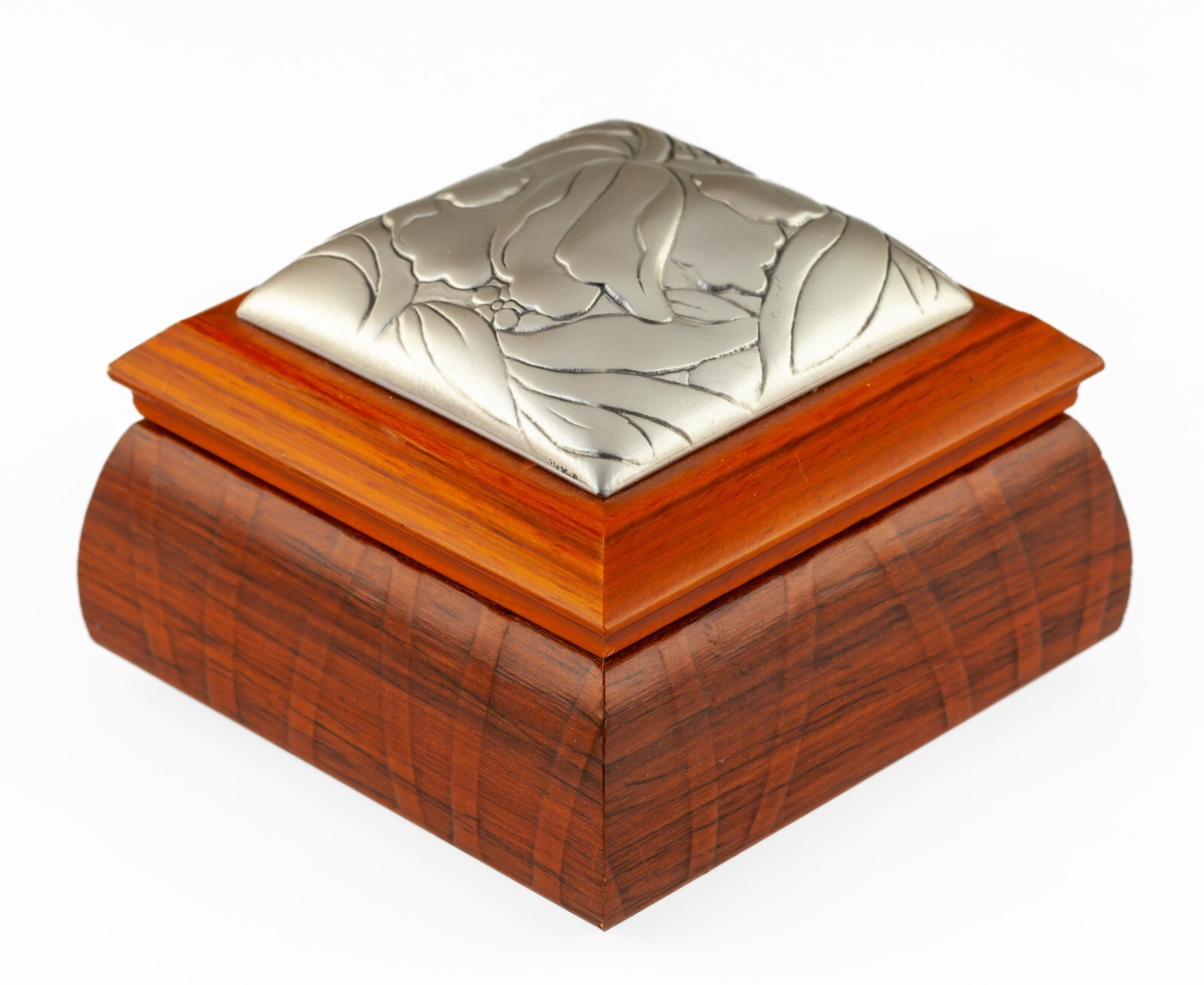 Leader Argenti Wood and Sterling Silver Inlay Trinket Box Luigi Pesaresi Item image 3