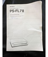 Istruzioni Operative Manuali Per Giradischi Stereo Sony PS-FL7II - $48.17 CAD