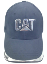 CAT Caterpillar Adjustable Baseball Cap Hat Black Slightly Used Silver L... - $16.81