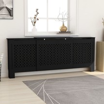  MDF Radiator Cover Black 80.7" - $203.99