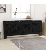  MDF Radiator Cover Black 80.7&quot; - $3,800.73 MXN