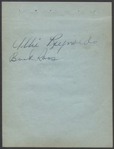 1940&#39;S SIGNED ALBUM PAGE X3 ALLIE REYNOLDS BUCK ROSS RAY SANDERS YANKEES... - €16,77 EUR