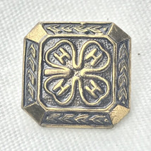 4H Club Vintage Pin Square Shaped - £9.89 GBP