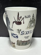 Scotland Souvenir Mug Sketches of Historic Landmarks Fine China Lesser &amp;... - $17.82