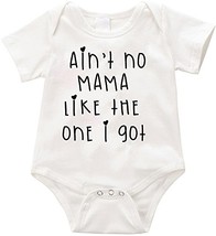 VRW Aint no Mama Like The one i got Unisex Creeper Romper Birthday Baby ... - £11.62 GBP