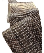 Metallic Gold Elaphe Snake Skin Snakeskin Exotic Leather Backcut Hide Brown - $22.63+
