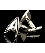 Star Trek Delta Shield Insignia Enterprise Science Fiction Men&#39;s Cufflinks - $31.44 CAD