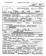 Sid Vicious Death Certificate Reproduction - £4.75 GBP