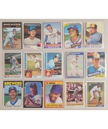 Milwaukee Brewers Lot of 15 MLB Baseball 1970&#39;s,80&#39;s,90&#39;s Robin Yount - $15.28