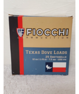 RARE- Vintage Fiocchi Texas Dove Loads 12 Gauge 7.5 Shot Empty Ammo Box ... - £19.36 GBP