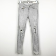 Rag &amp; Bone GRAY Ankle SKINNY JEANS Stretch Women&#39;s Size 27 *Flawed - Rea... - $288.36 MXN