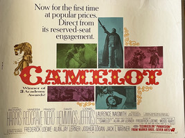 Camelot 1967 vintage movie poster - £78.56 GBP