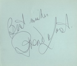 Unidentified Vintage Ballet Hand Signed Autograph Page Ephemera - £5.97 GBP