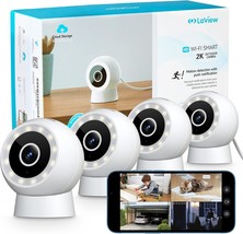 Laview 4Mp 2K Security Cameras Outdoor Indoor Wired,Ip65, Starlight Sens... - $161.97