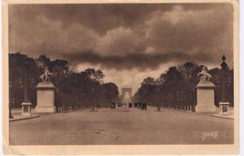 France Postcard Paris Champ Elysees Avenue - $2.18