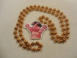 2024 Mardi Gras Krewe of Rex Float Polystone Momotaro Medallion Beads  - £2.04 GBP