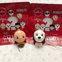 Hallmark 2021 Peanuts Mystery Collectible (2) Ornament Pair-NEW, OPENED - £11.46 GBP