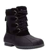 Wide Width Women&#39;s Ingrid Cold Weather Boot by Propet, black, Size 11 - £32.90 GBP