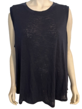 Athleta Navy blue Sleeveless Scoop Neck Top Size 2X - £22.77 GBP