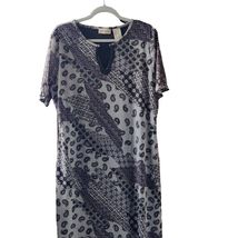 VTG. Women Expressions Maxi Dress Gray Size XL - $362.29 MXN