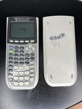 Texas Instruments TI-84 Plus Silver Graphing Calculator &amp; Cover Tested -... - £22.60 GBP