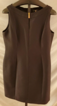 Tahari Arthur Levine Black Sleeveless Dress 16 Polyester Lined - $29.69