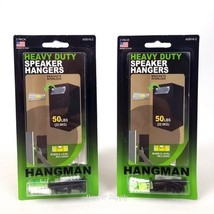 Lot of 2 Hangman Heavy Duty Speaker Hangers 50 lb Mounting Kit w/ Level ... - $16.67