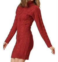 Umgee cable knit sweater dress size L - $433.46 MXN