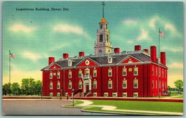 Legislature Building Dover Delaware DE UNP Unused Linen Postcard I5 - £3.06 GBP