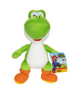 SUPER MARIO BROS Yoshi Green 8 inch Plush Figure Stuffed Toy Jakks Pacif... - £10.53 GBP