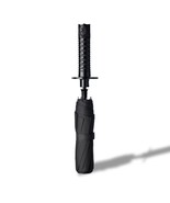 Japanese-inspired Traditional Handle Umbrella - Portable 2-Fold Semi-Aut... - $54.31 CAD