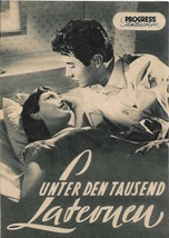 Unter den tausend laternen Brochure Movie Vintage 1952 - £7.36 GBP