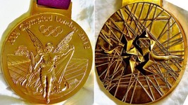 London 2012 Olympic &#39;Gold&#39; Medal with Silk Ribbons &amp; Display Stands/Pouc... - £38.55 GBP