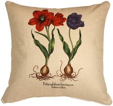 Tulips 20x20 Decorative Throw Pillow, with Polyfill Insert - £39.16 GBP