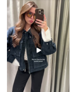 ZARA BNWT 2025. NAVY BLUE 100% LEATHER BOMBER JACKET. 3046/433/401 - $193.82