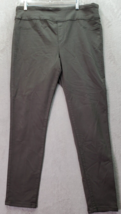 Lior Paris Jane Pants Women&#39;s Size 12 Green Cotton Mid Rise Elastic Wais... - $37.08