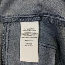 One 5 One MS14252Z Women's Blue Cotton Blend Stretch Denim Slit Skirt Size Large image 3