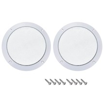 uxcell 2pcs 5&quot; Mounting Hole Diagonal Distance Speaker Grill Mesh Decorative Cir - £23.43 GBP