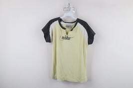 Vintage Y2K Nike Womens Large Distressed Travis Scott Big Swoosh Ribbed ... - $49.45