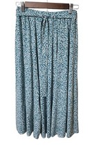 Made in Italy Womens Midi Skirt Ditsy Floralv M/L Lagenlook Boho Hippie ... - $30.09