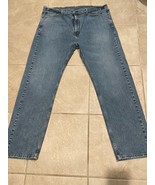 Levis 505 Men&#39;s Blue Jeans 40x32 Denim Cotton Regular Fit - $300.76 MXN