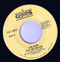 Joe Egan Stay As You Are 45 rpm Survivor Canadian Pressing Goods Records - $4.94