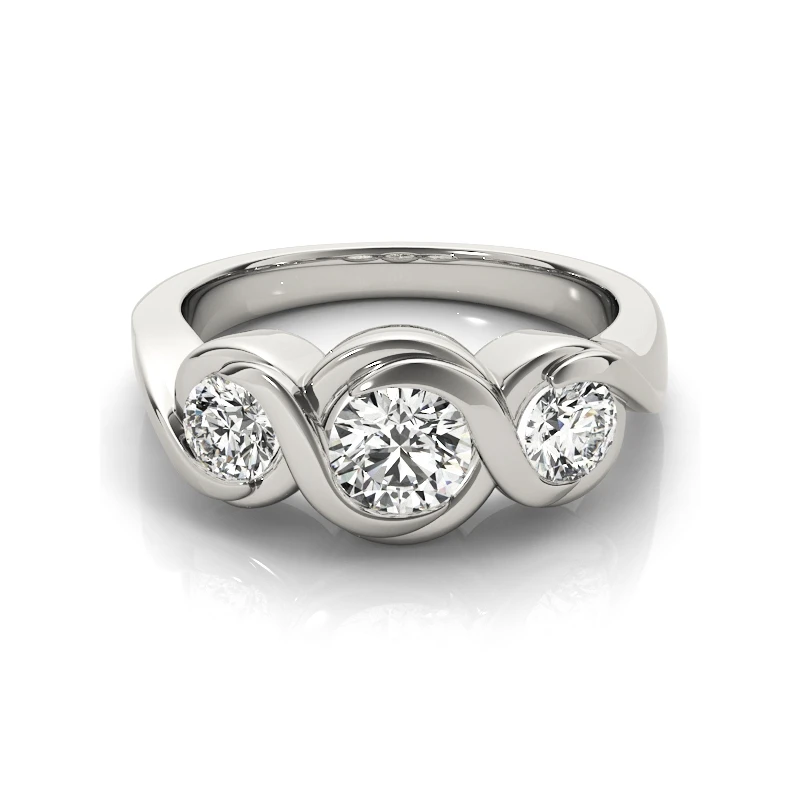 Sona Simulated Diamond Ring Engagement Fine Ring for Women Female Classic Vintag - £42.86 GBP