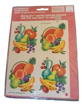 Vintage Decalart Water Applied Decals Colorful Fruit 1981 NOS NIP X-107-A - $7.97
