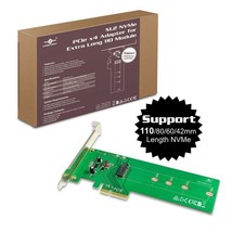 Vantec M.2 Nvme Pcie X4 Adapter For Extra Long 110 Module - $29.32